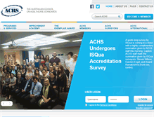 Tablet Screenshot of achs.org.au