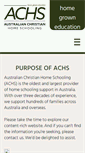 Mobile Screenshot of achs.edu.au